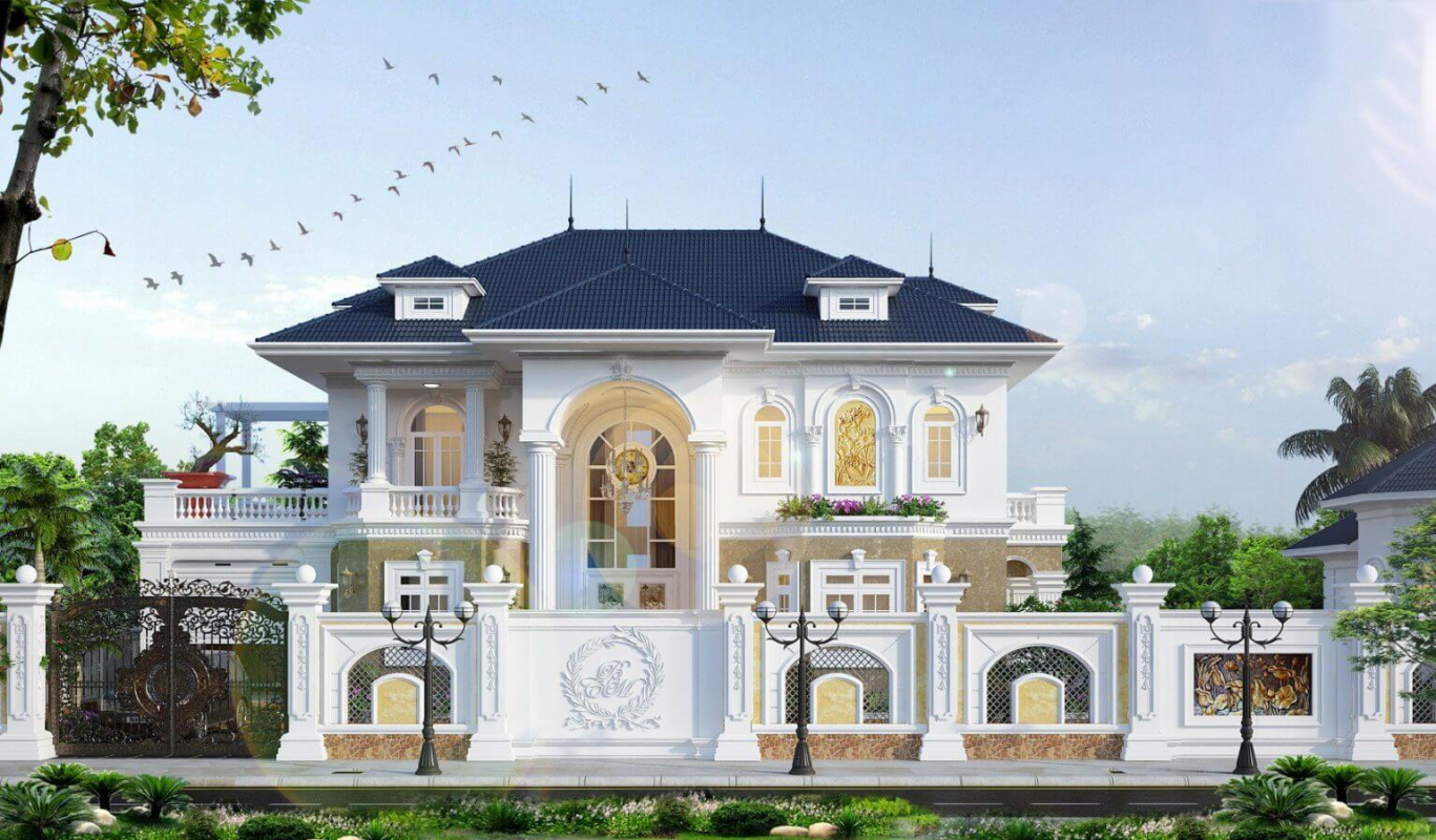 mẫu hàng rào biệt thự đẹp