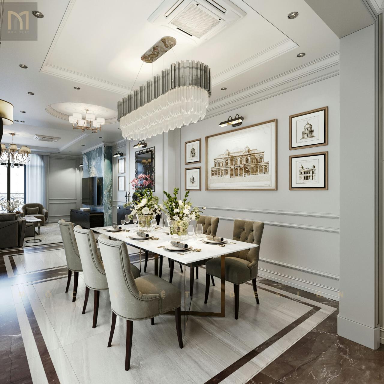 Thiết kế nội thất Biệt thự liền kề – Dịch vọng hậu- Hà Nội