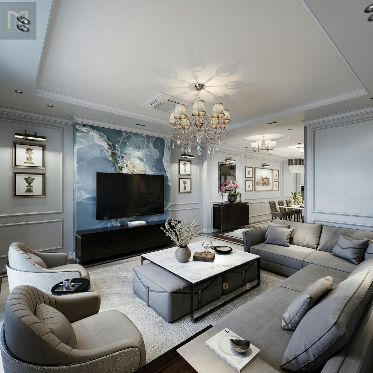 Thiết kế nội thất Biệt thự liền kề – Dịch vọng hậu- Hà Nội