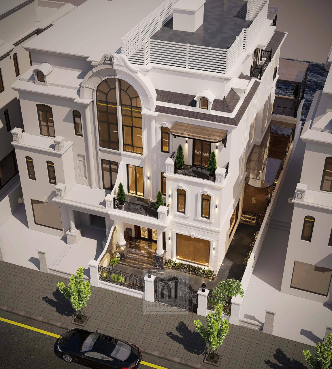 Thiết kế nội thất vila tiểu khu Monaco Khu đô thị Vinhomes Imperial Hải Phòng