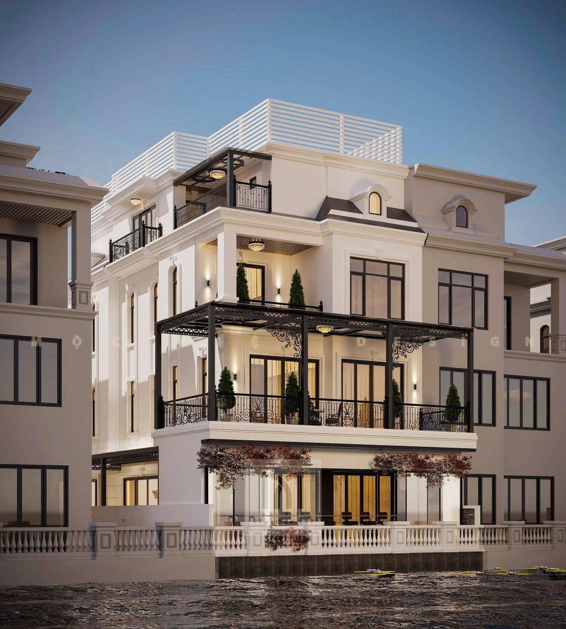 Thiết kế nội thất vila tiểu khu Monaco Khu đô thị Vinhomes Imperial Hải Phòng