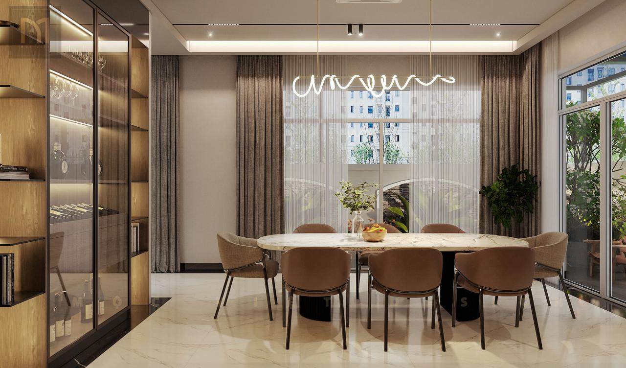 Mẫu phòng ăn đẹp biệt thự Vinhomes Ocean Park 3 c