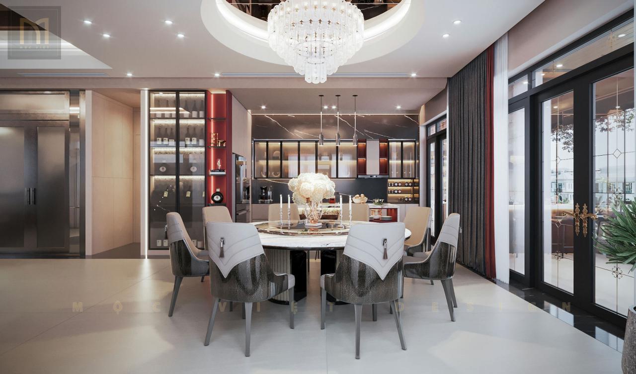 Mẫu phòng ăn villa Monaco Vinhomes Imperial