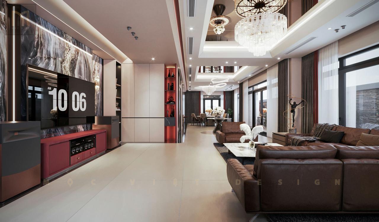 Mẫu phòng khách villa Monaco Vinhomes Imperia