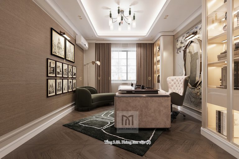 Mẫu phòng làm việc Vinhomes Ocean Park 3