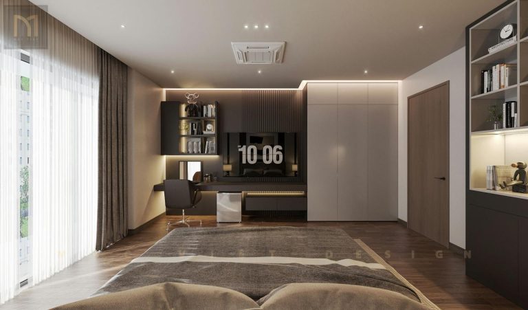 Mẫu phòng ngủ đẹp biệt thự Vinhomes Ocean Park 3