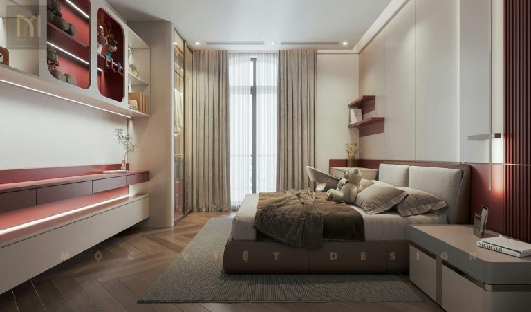 Mẫu thiết kế phòng ngủ đẹp trong villa Vinhomes Imperial Hải Phòng