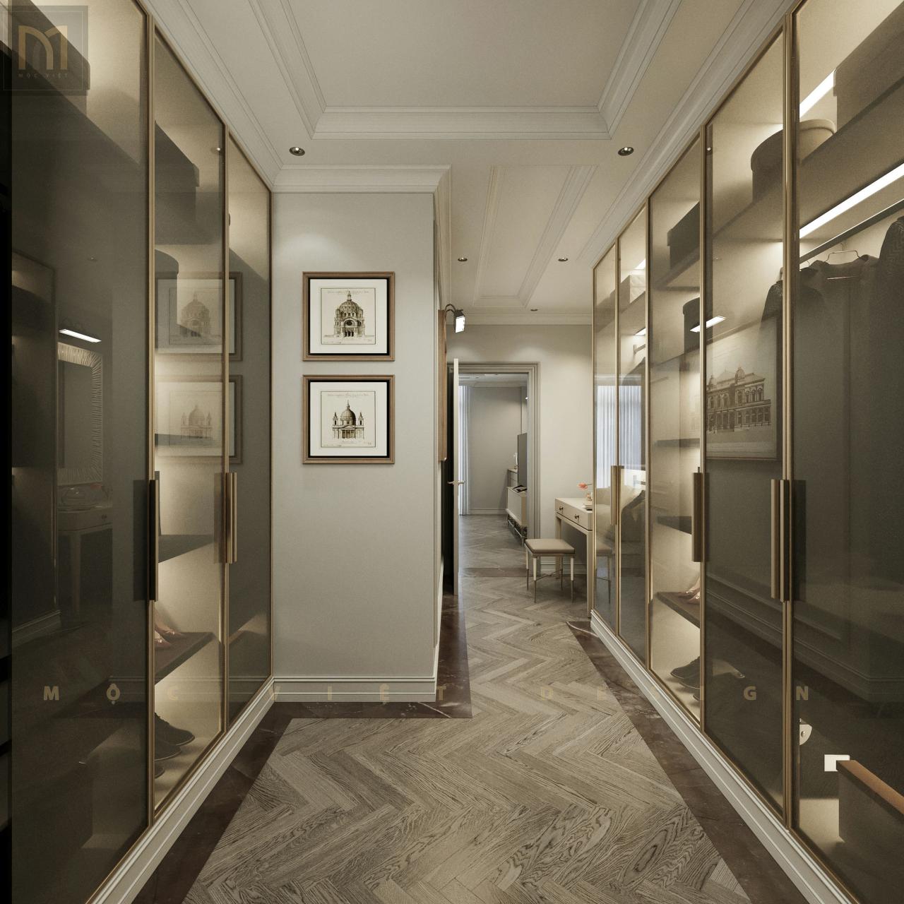 Tầng 4,5 : phòng ngủ con, phòng thay đồ, wc khép kín