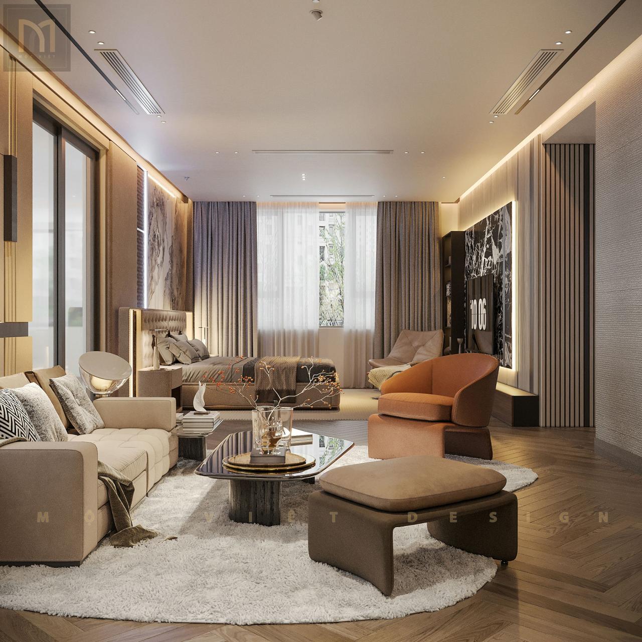 Thiết kế nội thất Biệt thự liền kề Dịch Vọng Hậu-Hà Nội