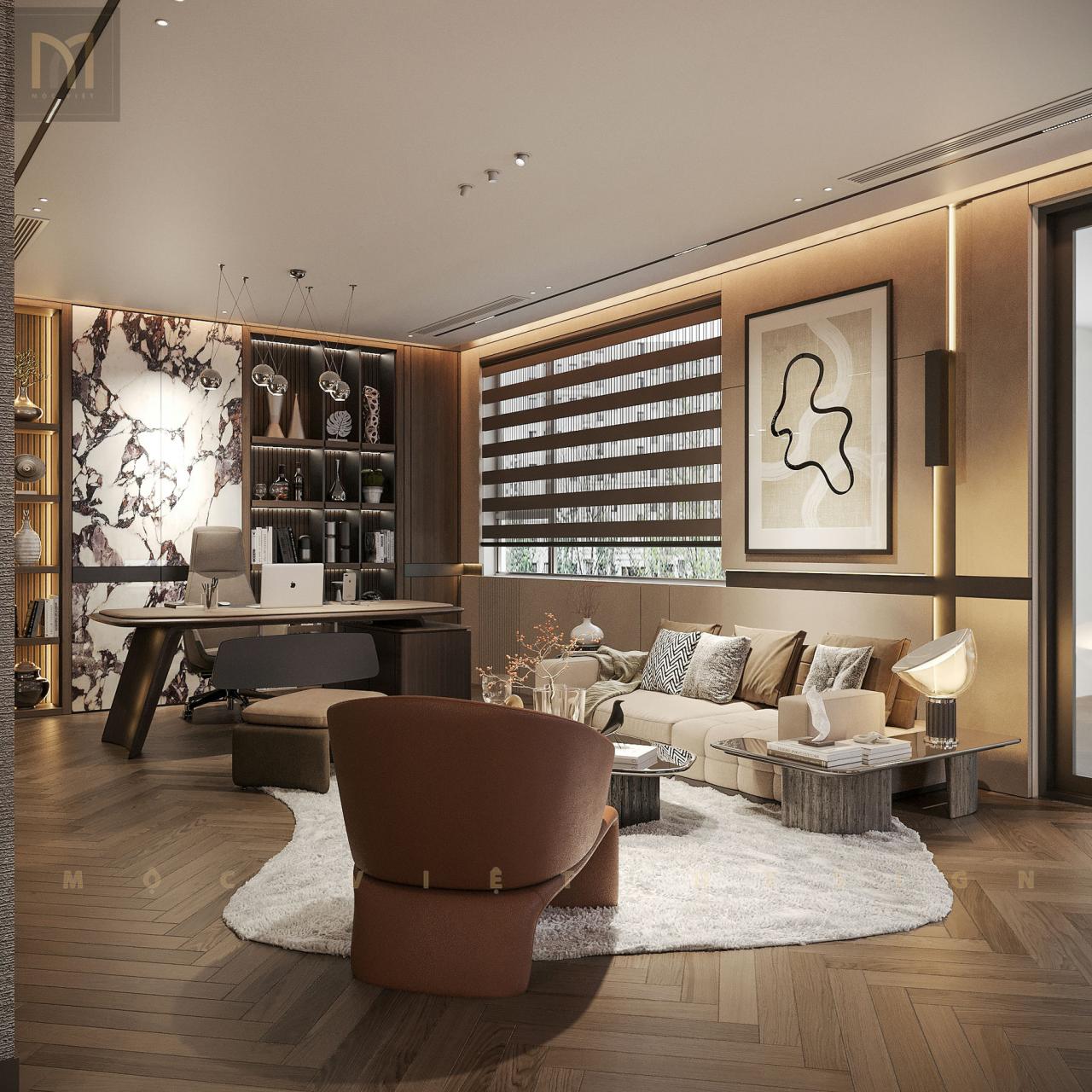 Thiết kế nội thất Biệt thự liền kề Dịch Vọng Hậu-Hà Nội