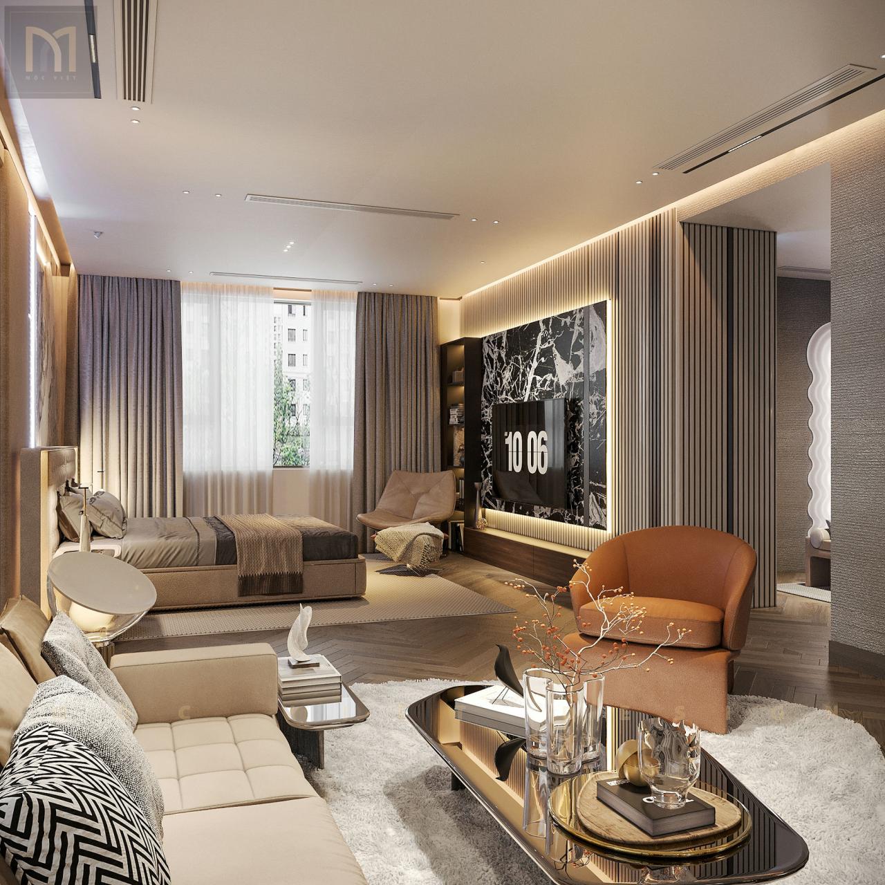 Thiết kế nội thất Biệt thự liền kề Dịch Vọng Hậu-Hà Nội