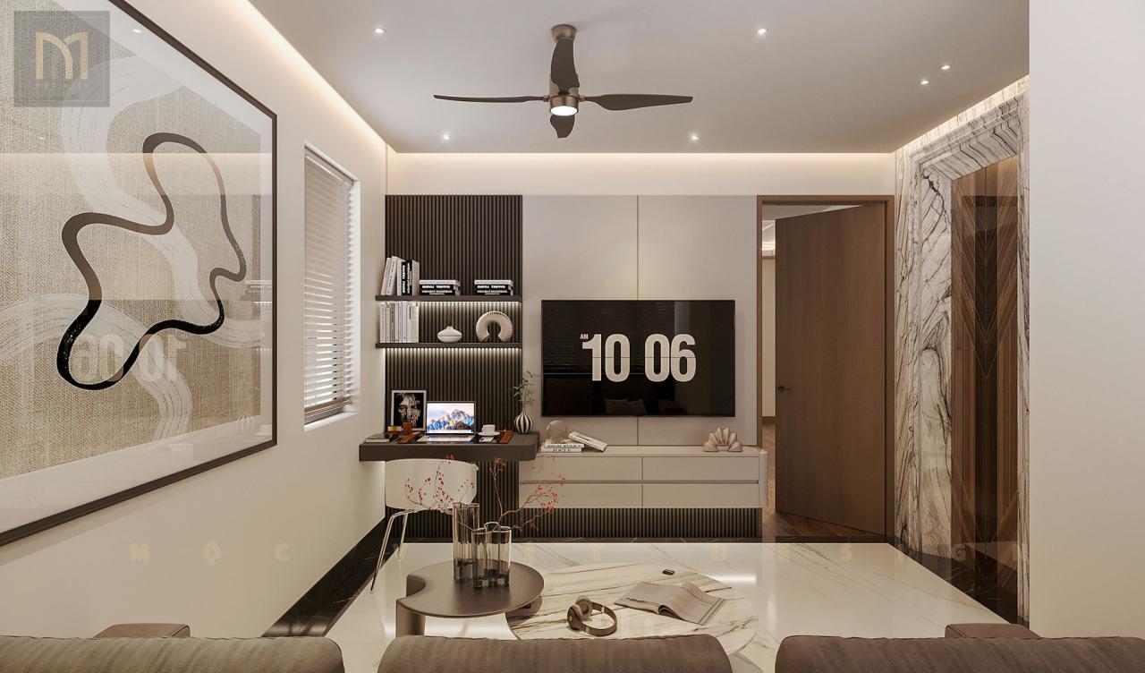 Thiết kế nội thất căn Phố Biển Khu đô thị Vinhomes Ocean Park3-Hưng Yên