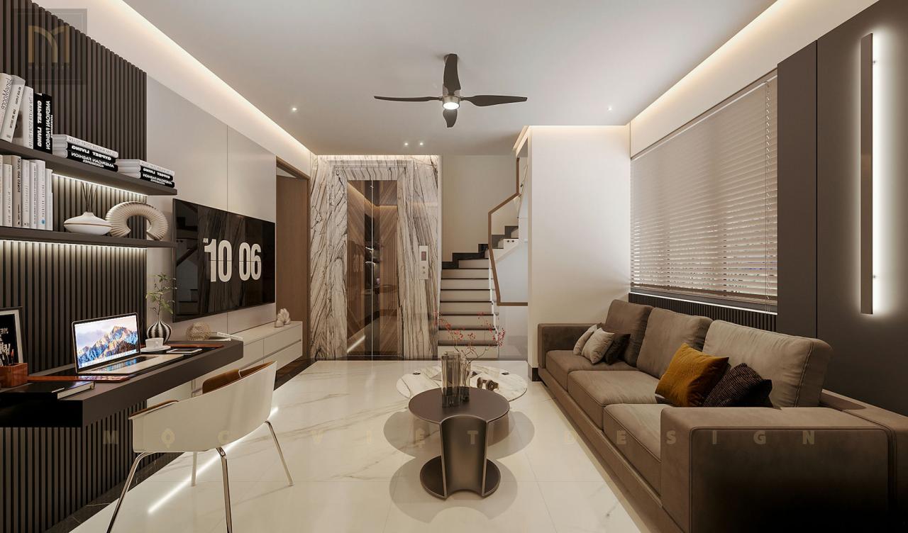 Thiết kế nội thất căn Phố Biển Khu đô thị Vinhomes Ocean Park3-Hưng Yên