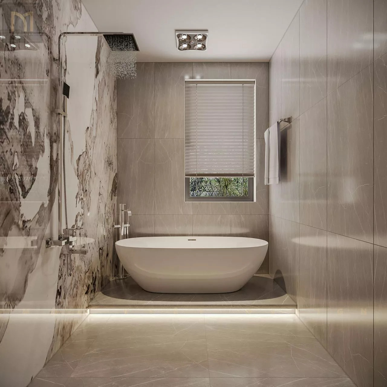Thiết kế nội thất căn Phố Biển 0909 Khu đô thị Vinhomes Ocean Park3-Hưng Yên - MV.NT.BT 2401 18 Thiết kế nội thất căn Phố Biển Khu đô thị Vinhomes Ocean Park3-Hưng Yên