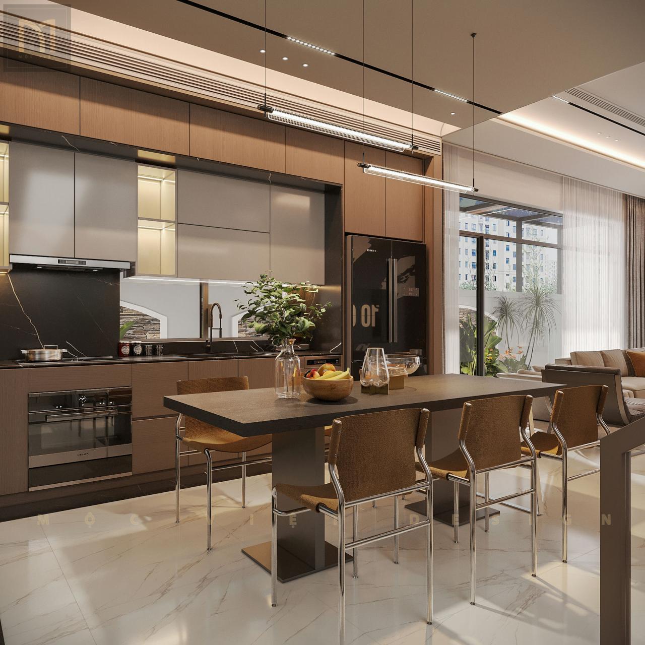 Thiết kế nội thất căn Phố Biển Khu đô thị Vinhomes Ocean Park3-Hưng Yên