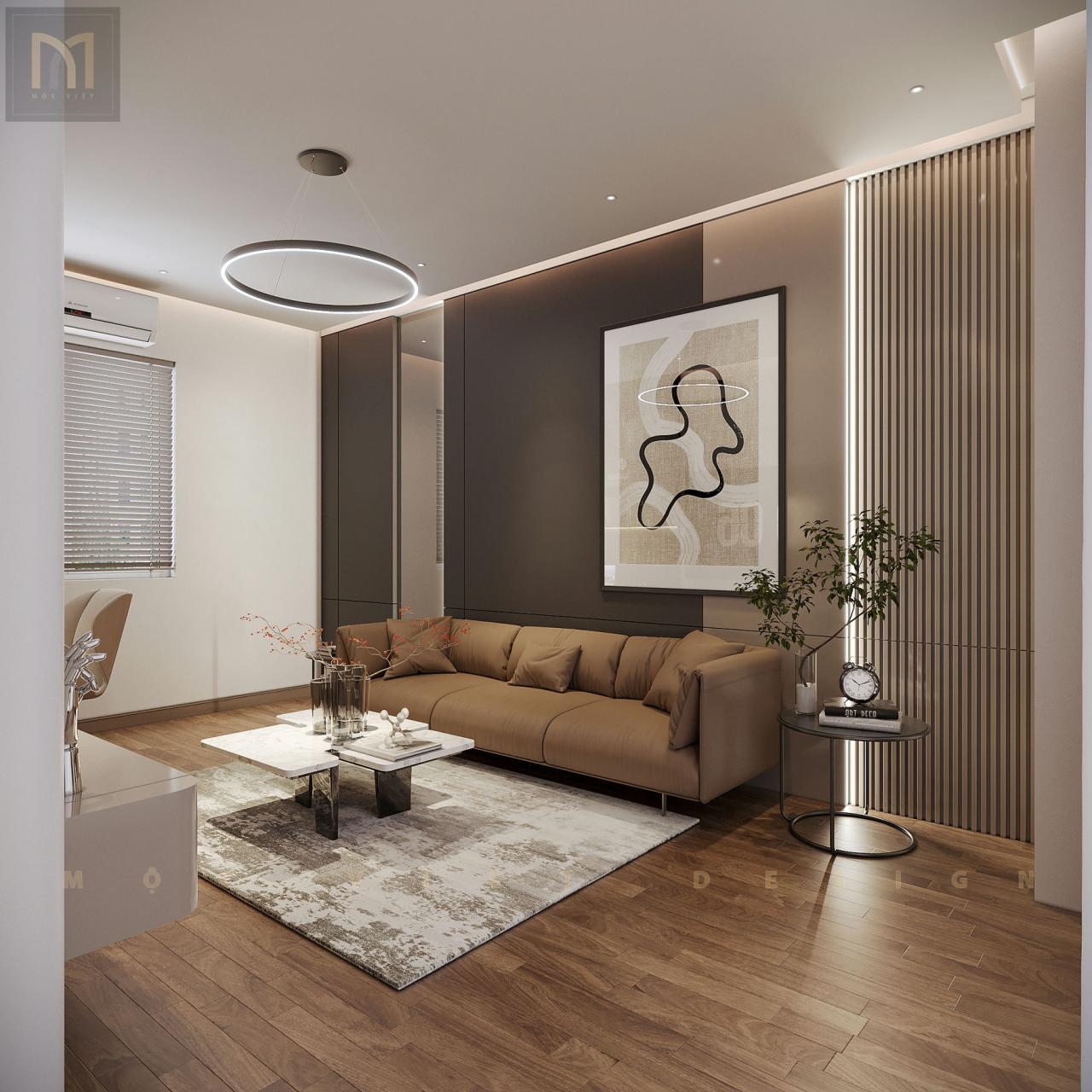 Thiết kế nội thất căn Phố Biển Khu đô thị Vinhomes Ocean Park3-Hưng Yên