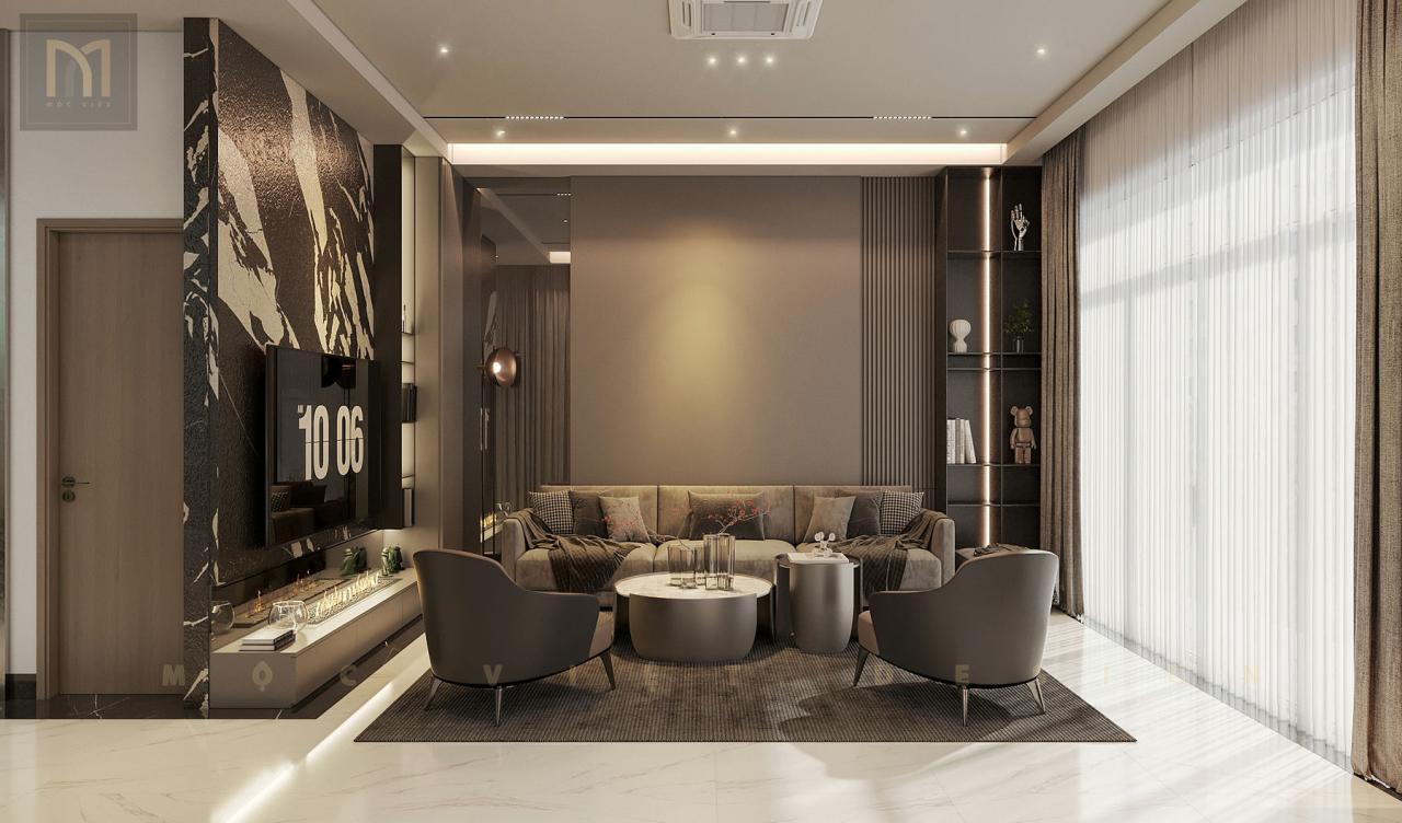 Thiết kế nội thất căn Phố Biển Khu đô thị Vinhomes Ocean Park3-Hưng Yên