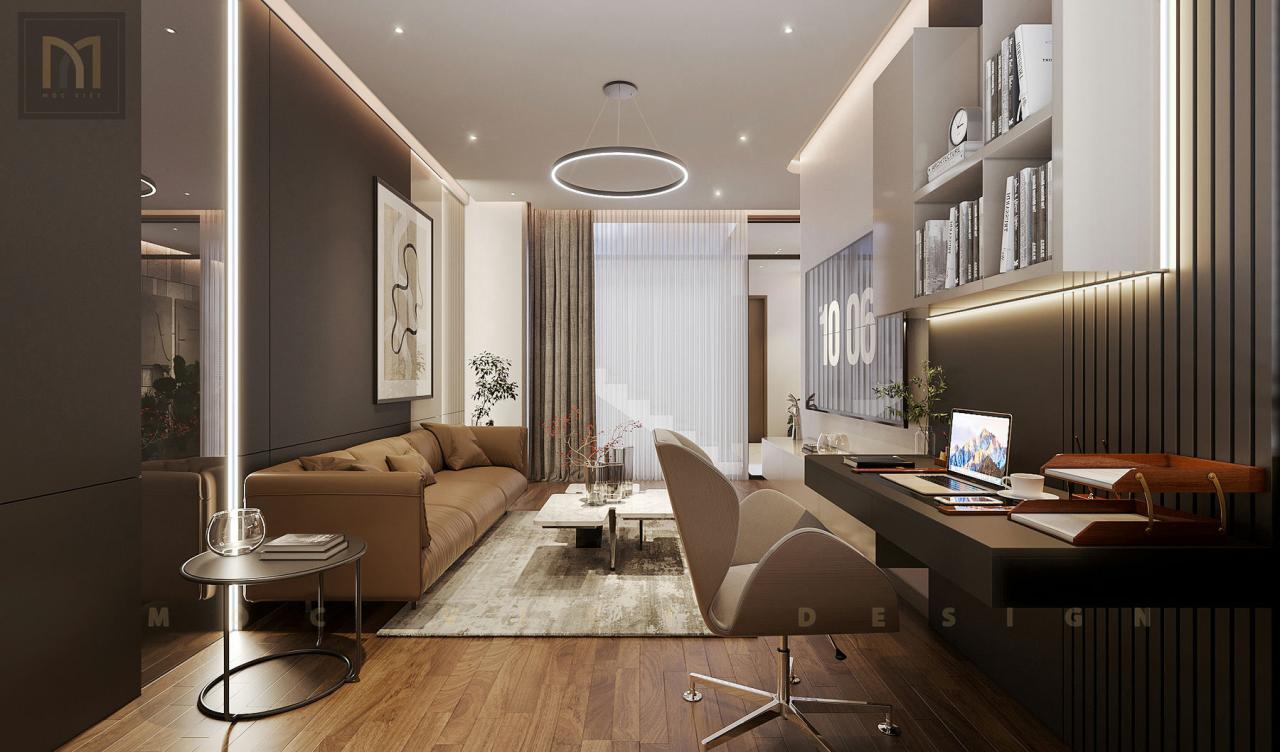 Thiết kế nội thất căn Phố Biển Khu đô thị Vinhomes Ocean Park3-Hưng Yên