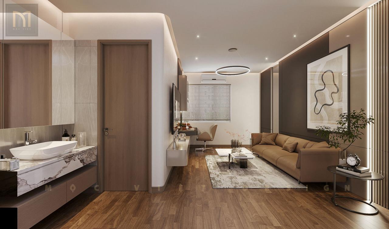 Thiết kế nội thất căn Phố Biển Khu đô thị Vinhomes Ocean Park3-Hưng Yên