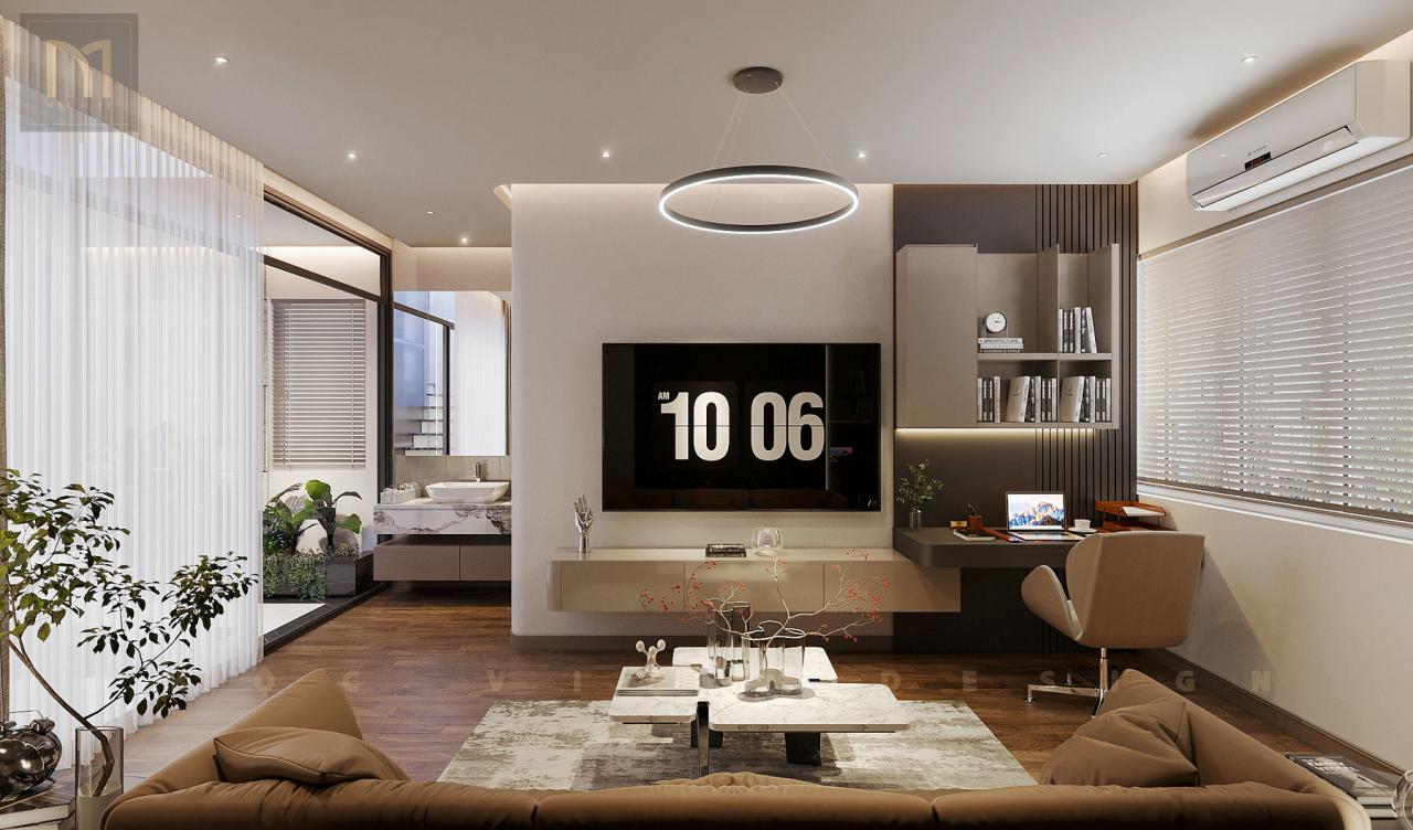 Thiết kế nội thất căn Phố Biển Khu đô thị Vinhomes Ocean Park3-Hưng Yên