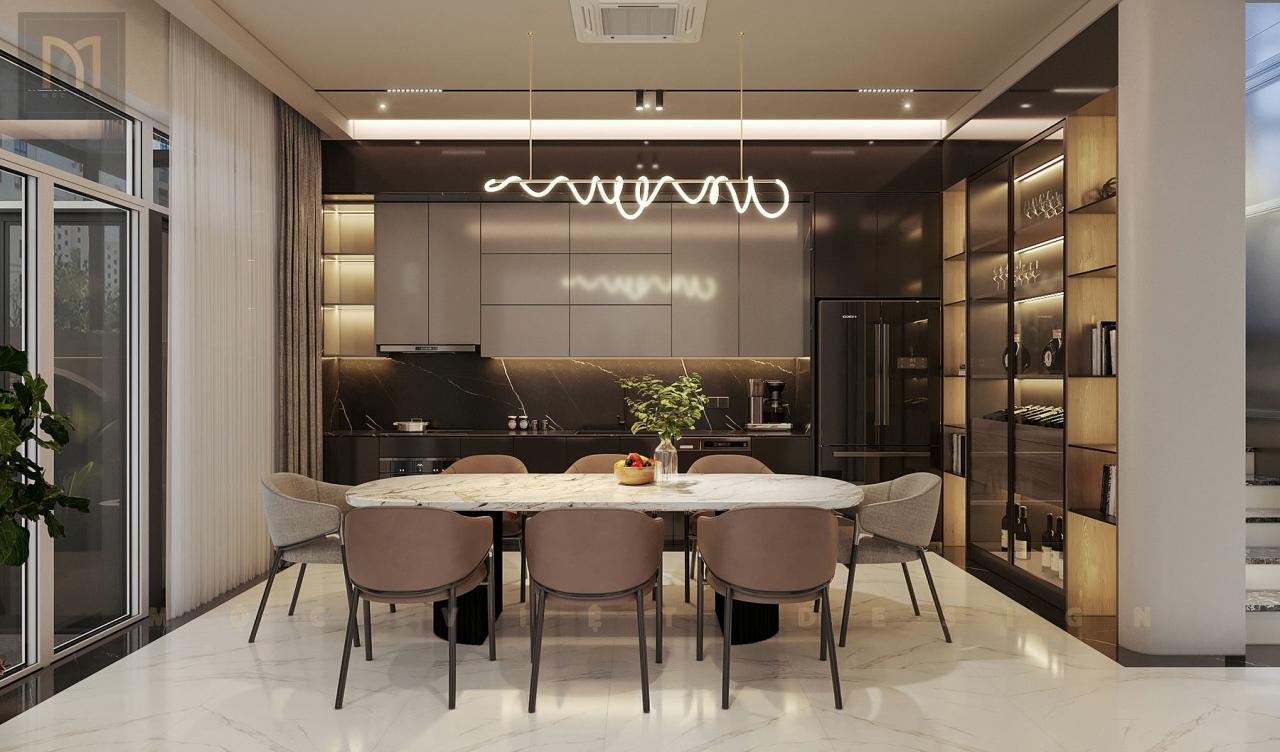 Thiết kế nội thất căn Phố Biển Khu đô thị Vinhomes Ocean Park3-Hưng Yên