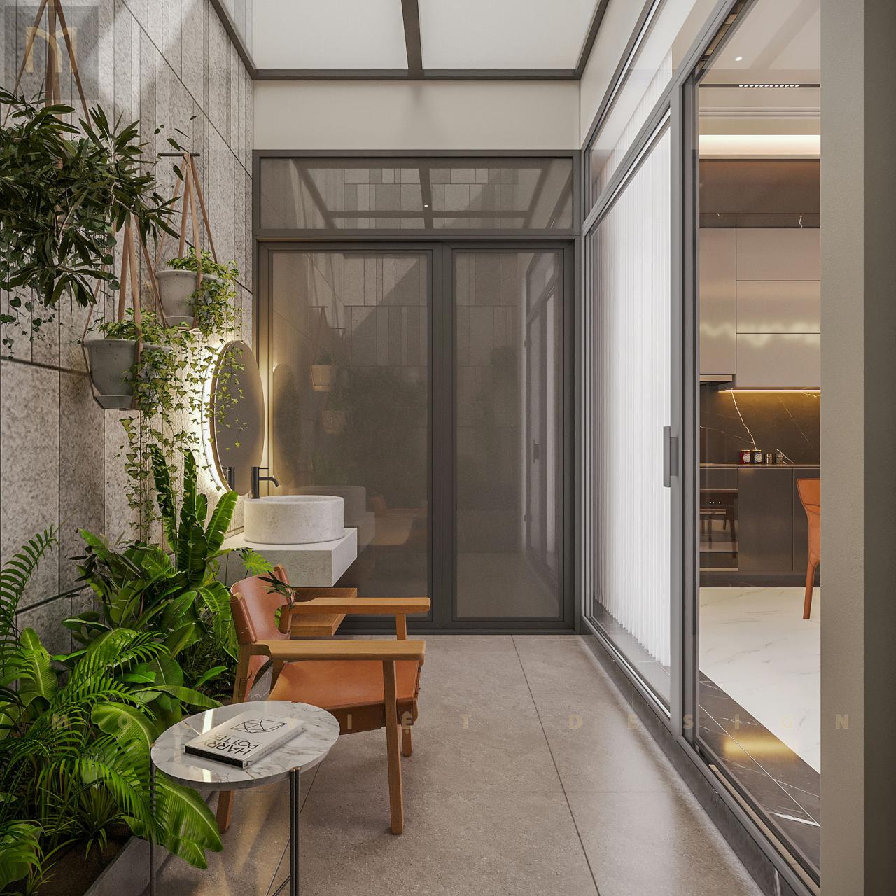 Thiết kế nội thất căn Phố Biển Khu đô thị Vinhomes Ocean Park3 -Hưng Yên – MV.NT.BT 2405