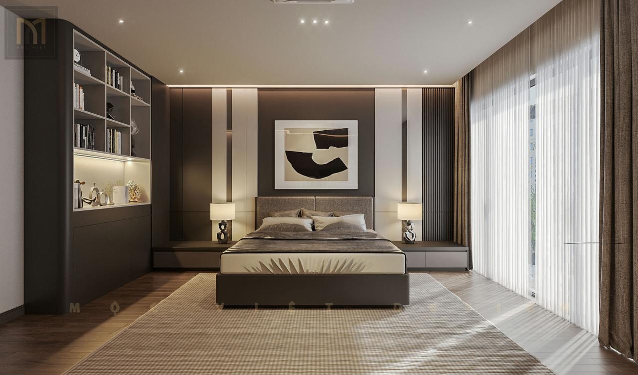 Thiết kế nội thất căn Phố Biển Khu đô thị Vinhomes Ocean Park3 -Hưng Yên – MV.NT.BT 2405