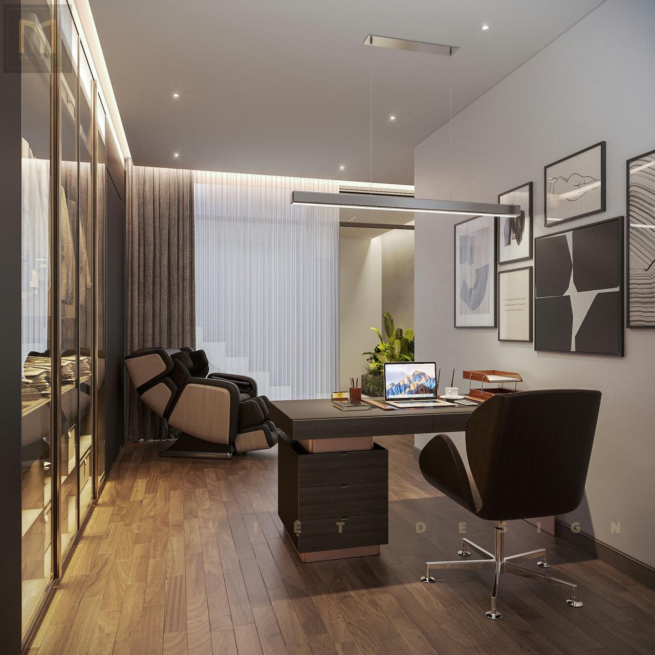 Thiết kế nội thất căn Phố Biển Khu đô thị Vinhomes Ocean Park3 -Hưng Yên – MV.NT.BT 2405