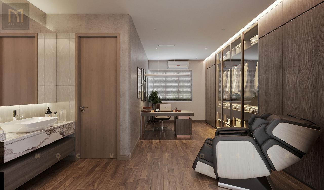 Thiết kế nội thất căn Phố Biển Khu đô thị Vinhomes Ocean Park3 -Hưng Yên – MV.NT.BT 2405