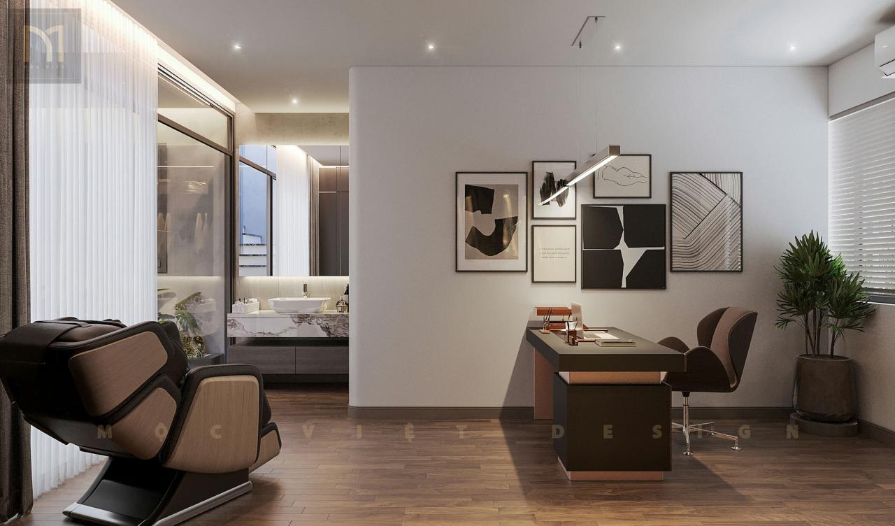 Thiết kế nội thất căn Phố Biển Khu đô thị Vinhomes Ocean Park3 -Hưng Yên – MV.NT.BT 2405