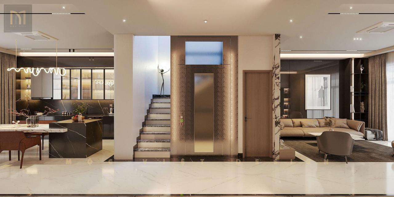 Thiết kế nội thất căn Phố Biển Khu đô thị Vinhomes Ocean Park3 -Hưng Yên – MV.NT.BT 2405