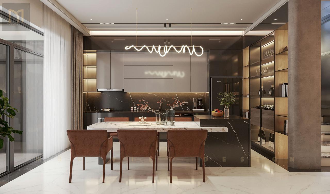 Thiết kế nội thất căn Phố Biển Khu đô thị Vinhomes Ocean Park3 -Hưng Yên – MV.NT.BT 2405