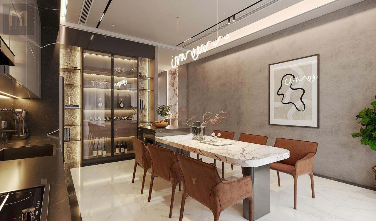 Thiết kế nội thất căn Phố Biển Khu đô thị Vinhomes Ocean Park3 -Hưng Yên – MV.NT.BT 2405