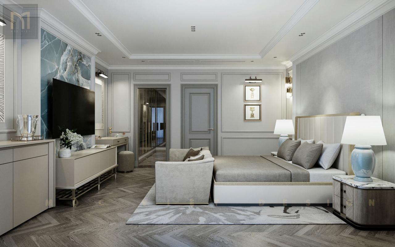 Thiết kế nội thất phòng ngủ cao cấp tại biệt thự liền kề Dịch Vọng Hậu