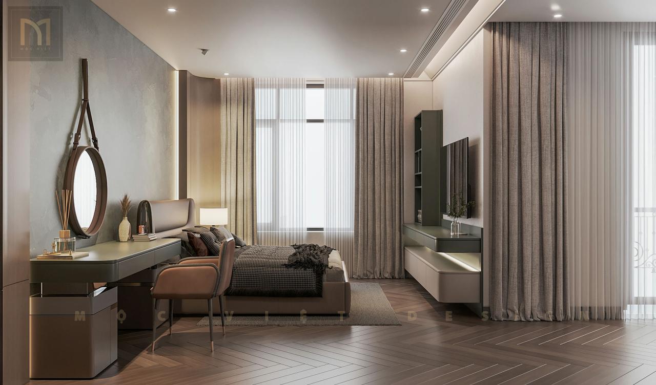 Thiết kế nội thất vila tiểu khu Monaco Khu đô thị Vinhomes Imperial Hải Phòng – MV.NT.BT 2402