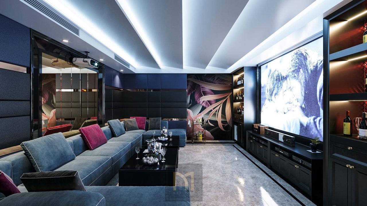 Thiết kế phòng giải trí biệt thự Vinhomes Ocean Park 3