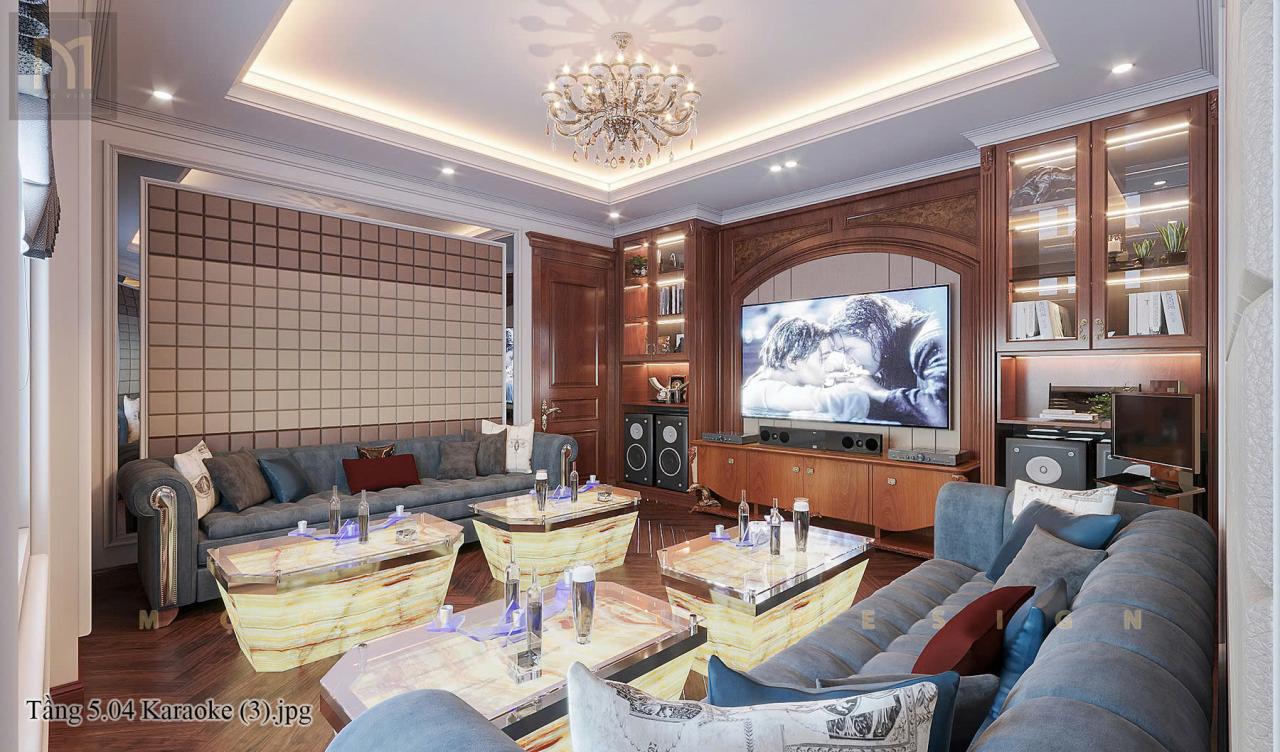 Thiết kế phòng giải trí biệt thự Vinhomes Ocean Park 3