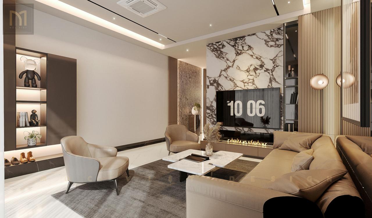 Top 3 mẫu thiết kế nội thất phòng khách biệt thự đẹp, tinh hoa, sang trọng