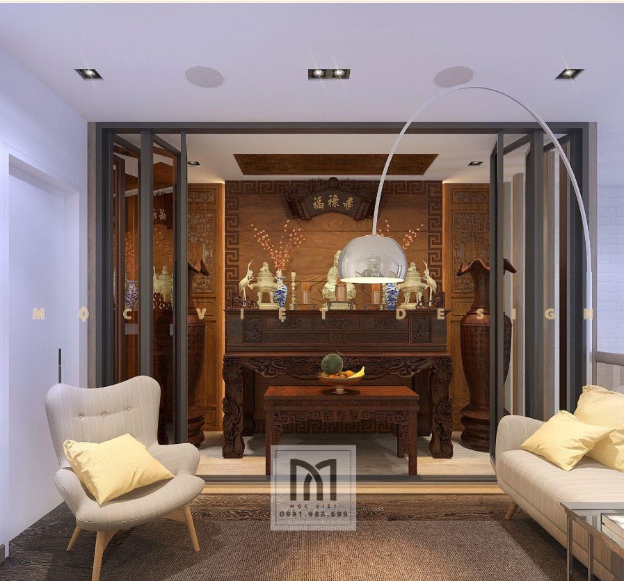 6 mẫu nội thất phòng thờ