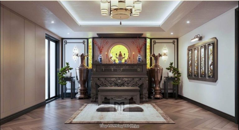 6 mẫu nội thất phòng thờ