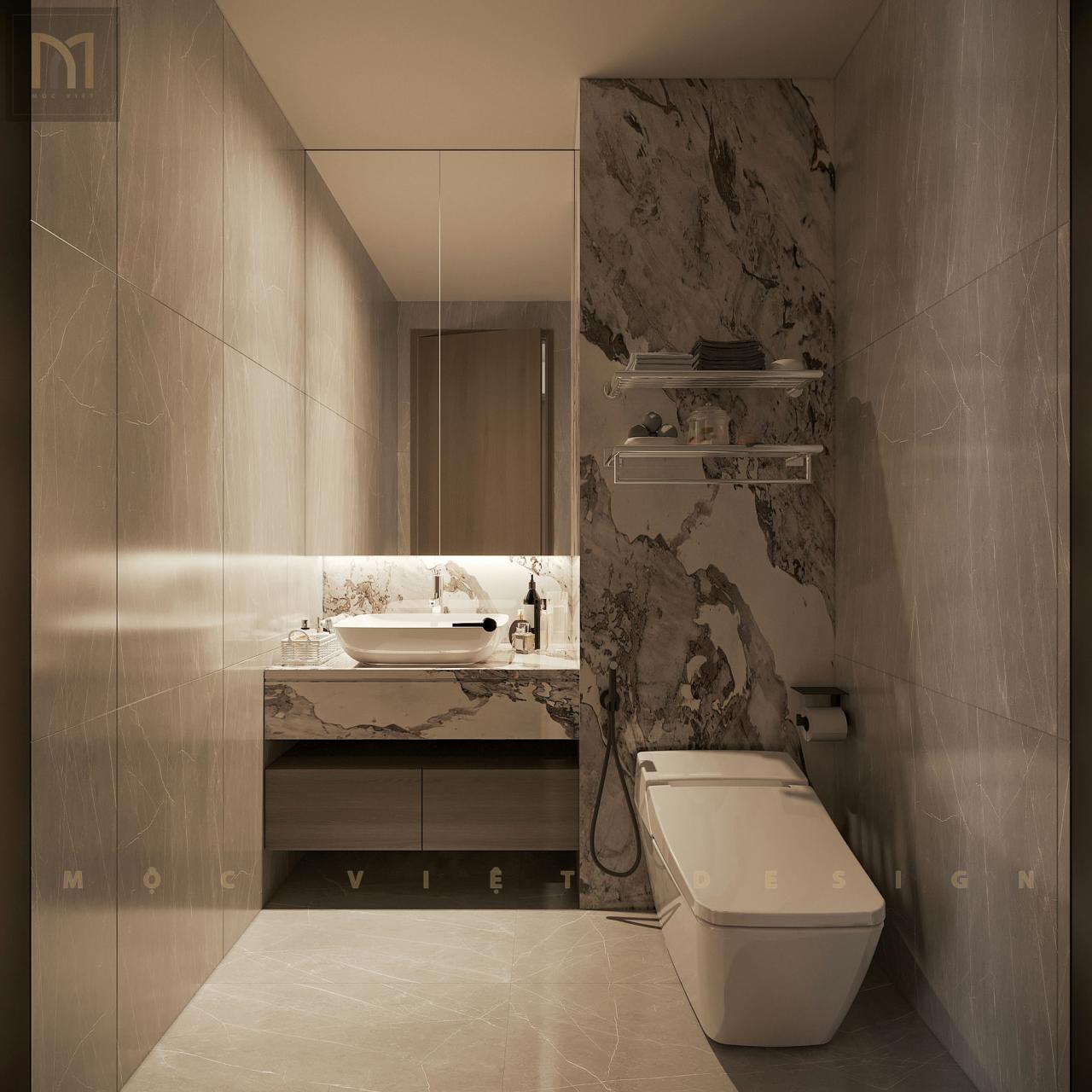 Mẫu phòng tắm đẹp biệt thự Vinhomes Ocean Park 3