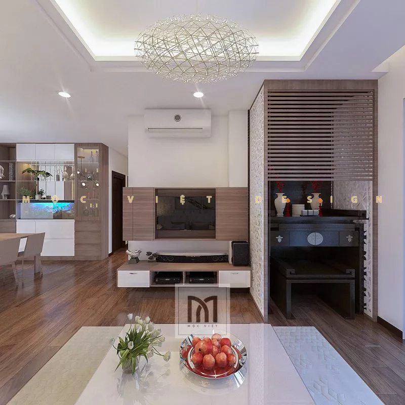 Thiết kế nội thất chung cư phong cách hiện đại- MV.NT.cc 2120