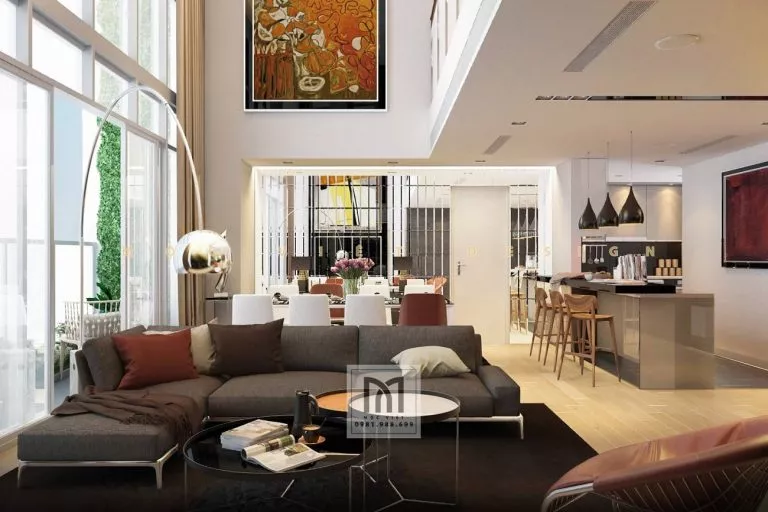 Dự án Nội thất căn Duplex chung cư Mandarin Sang trọng - MV.NT.ĐL2101 10 Du an noi that can duplex sang trong MV NT ĐL2101