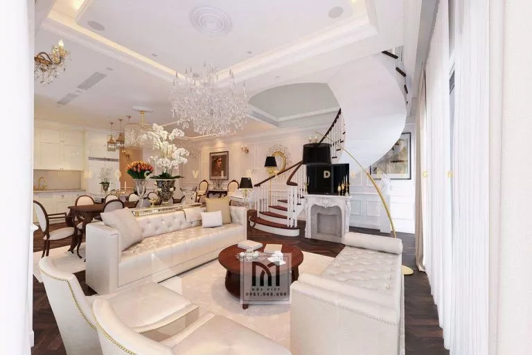 Dự án Nội thất căn Penthouse Sang trọng - MV.NT.ĐL2106 5 Du an noi that can duplex sang trong mv nt dl2106 2