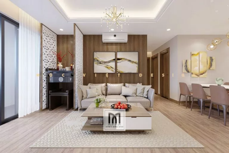 Thiết kế nội thất chung cư phong cách hiện đại - MV.NT.CC2101 4 Thiet ke noi that chung cu phong cach hien dai MV NT CC2101