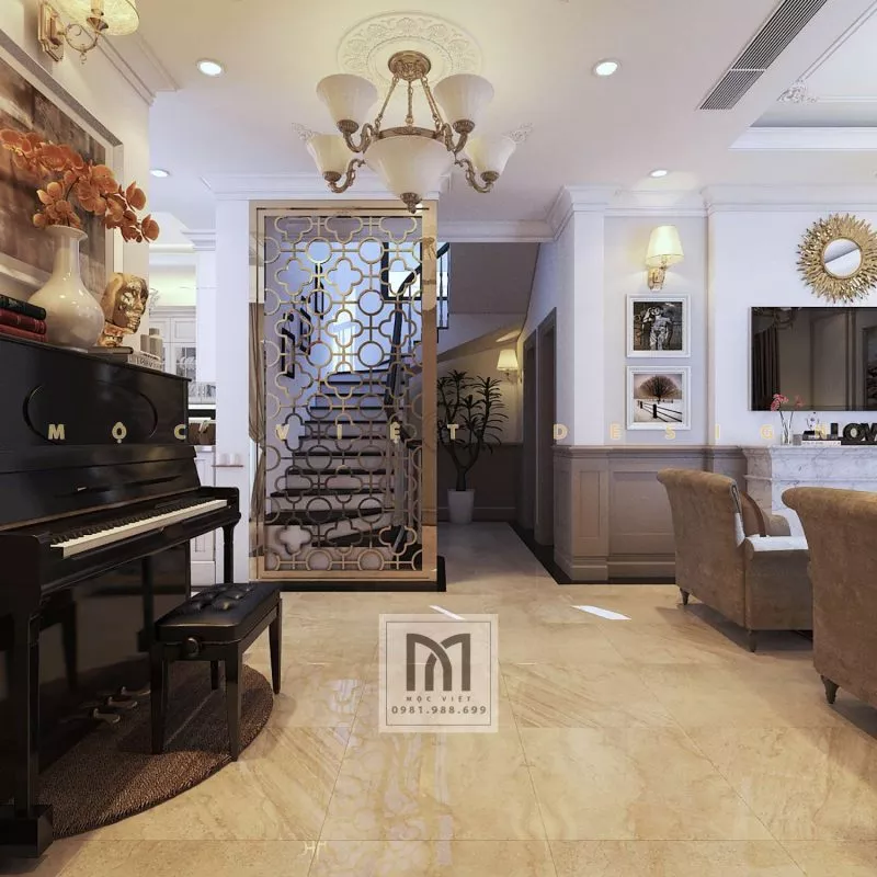 Mẫu thiết kế nội thất phong cách tân cổ điển châu âu tại khu đô thị Starlake Tây Hồ Tây – MV.NT.BT 2104