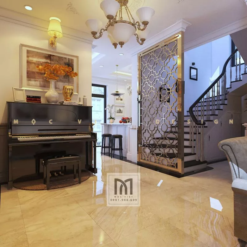 Mẫu thiết kế nội thất phong cách tân cổ điển châu âu tại khu đô thị Starlake Tây Hồ Tây – MV.NT.BT 2104