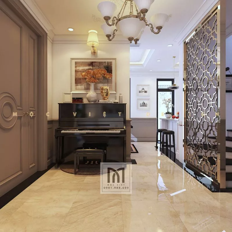 Mẫu thiết kế nội thất phong cách tân cổ điển châu âu tại khu đô thị Starlake Tây Hồ Tây – MV.NT.BT 2104