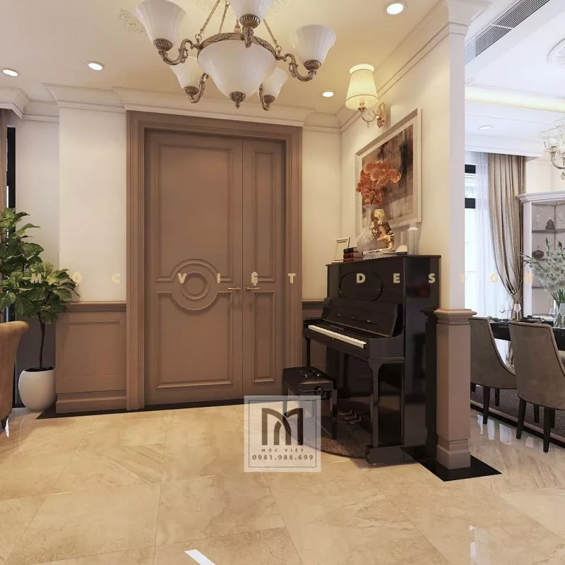 Mẫu thiết kế nội thất phong cách tân cổ điển châu âu tại khu đô thị Starlake Tây Hồ Tây – MV.NT.BT 2104