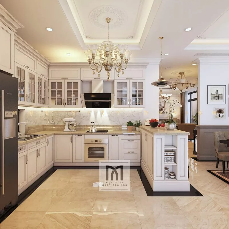 Mẫu thiết kế nội thất phong cách tân cổ điển châu âu tại khu đô thị Starlake Tây Hồ Tây – MV.NT.BT 2104